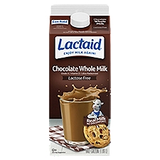 Lactaid Chocolate Whole Milk, half gallon, 64 Fluid ounce