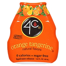 4C Orange Tangerine, Liquid Water Enhancer, 1.62 Fluid ounce