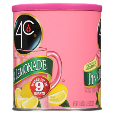 4C Pink Lemonade Drink Mix, 18.6 oz