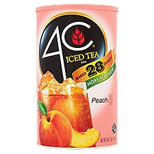 4C Peach, Iced Tea Mix, 66.1 Ounce
