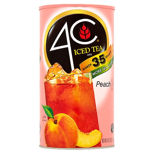 4C Peach Iced Tea Mix, 5 lb 7.9 oz