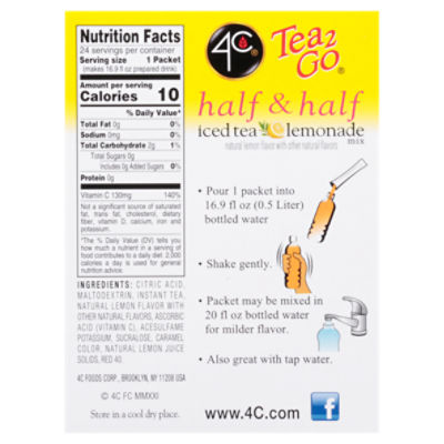 Half & Half Iced Tea/Lemonade Mix - 4C Foods