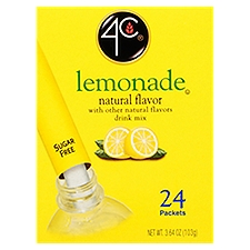 4C Totally Light 2 Go Lemonade, Drink Mix, 3.64 Ounce