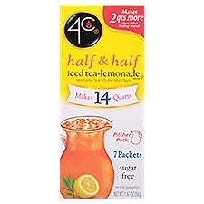 4C Half & Half, Iced Tea Lemonade Mix, 1.97 Ounce