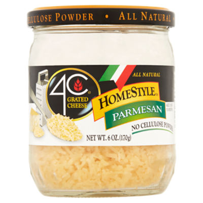 4C HomeStyle Parmesan Grated Cheese, 6 oz, 6 Ounce
