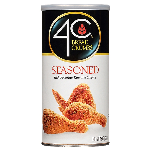 Freshly toasted bread crumbs and then blend with our secret family recipe of herbs, spices and 100% Pecorino Romano Cheese.
