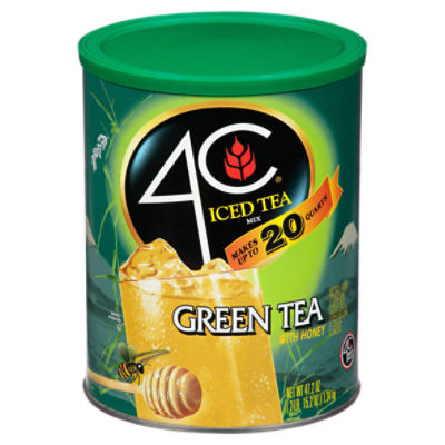 4C Iced Green Tea Mix with Honey, 47.2 oz