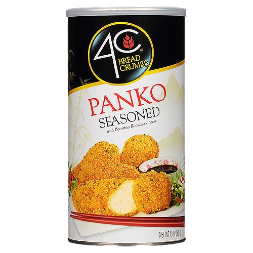 Seasoned Panko Crumbs feature our exquisitely balanced blend of herbs, spices & 100% Pecorino Romano Cheese, making every recipe lighter and crunchier.