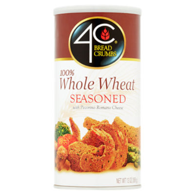4C 100% Whole Wheat Seasoned Bread Crumbs, 13 oz, 13 Ounce