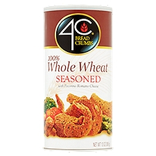 4C 100% Whole Wheat Seasoned Bread Crumbs, 13 oz, 13 Ounce