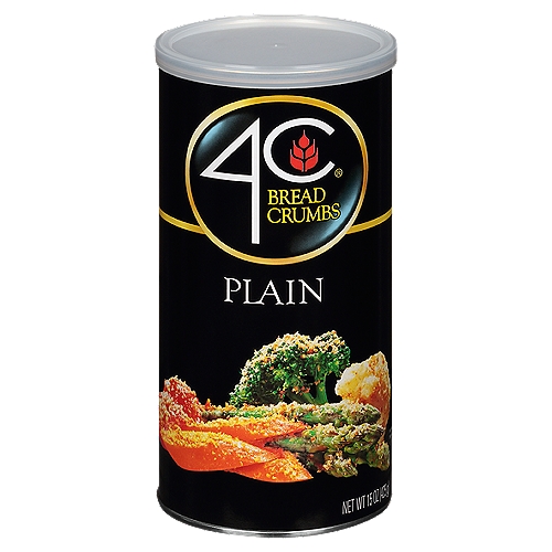4C Plain Bread Crumbs, 15 oz
Plain Bread Crumbs are fresh toasted and even textured, perfect for your favorite dishes.