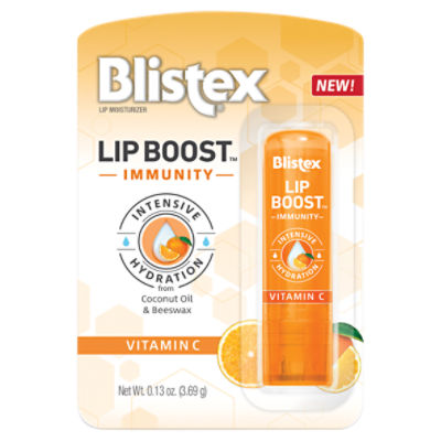 Blistex Lip Boost Immunity Vitamin C Lip Moisturizer, 0.13 oz