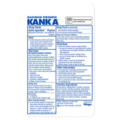 Kanka Professional Strength Soft Brush Tooth/Mouth Pain Gel .07 oz (2 ml)