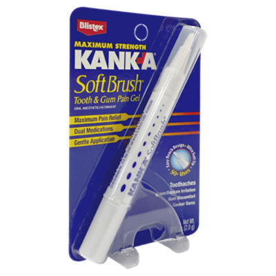 Kank-A Soft Brush Tooth and Gum Pain Gel, Oral Anesthetic, Professional  Strength