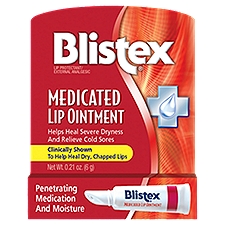 Blistex Lip Protectant/External Analgesic, Medicated Lip Ointment, 0.21 Ounce