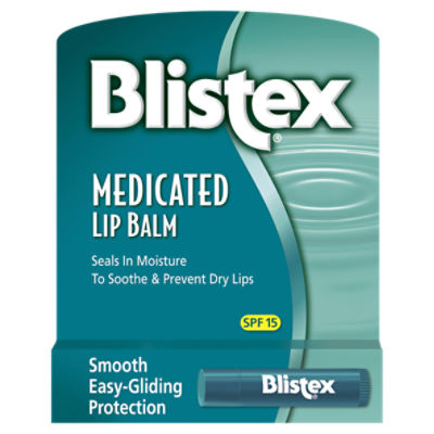 Blistex Medicated Lip Balm, SPF 15, 0.15 Ounce