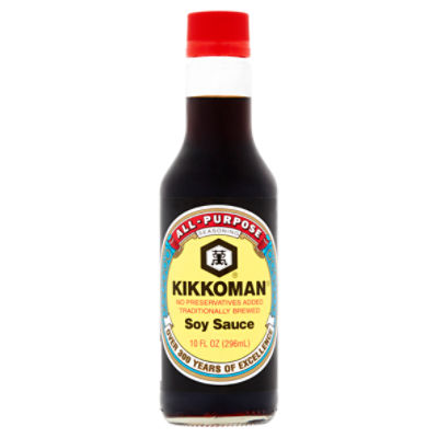 Kikkoman All-Purpose Seasoning Soy Sauce, 10 fl oz