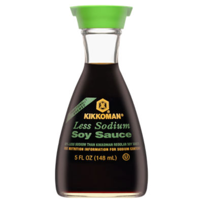 Kikkoman Less Sodium Soy Sauce, 5 fl oz