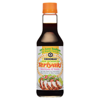 Kikkoman Less Sodium Teriyaki Marinade & Sauce, 10 fl oz ShopRite