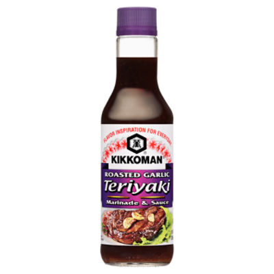 Kikkoman Roasted Garlic Teriyaki Marinade & Sauce, 10 fl oz