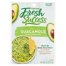 Concord Fresh Success Mild Guacamole, Seasoning Mix, 1.1 Ounce