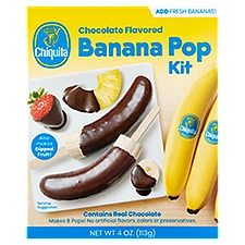 Chiquita Chocolate Flavored, Banana Pop Kit, 4 Ounce