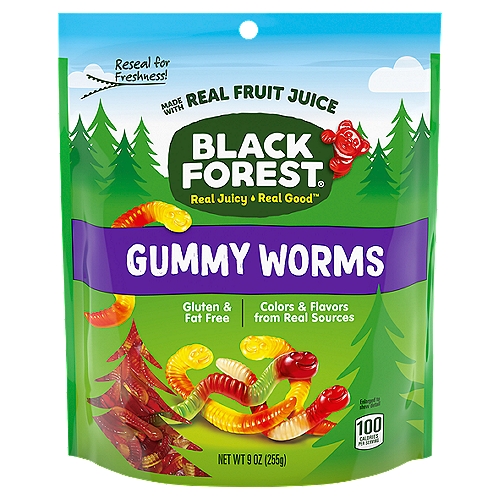 Black Forest Gummy Worms, 9 oz