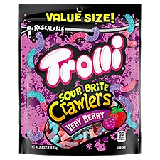 Trolli Sour Brite Crawlers Very Berry Gummi Candy Value Size!, 28.8 oz