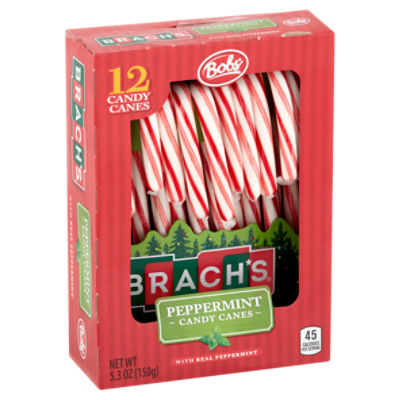 Brach's Bobs Peppermint Candy Canes, 12 count, 5.3 oz - ShopRite