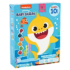 Funables Nickelodeon Pinkfong Fat Free Baby Shark Assorted Fruit Flavored Snacks, 10 count, 8 oz