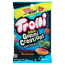 Trolli Gummi Creations Martian Mix Sour Candy, 6.3 oz