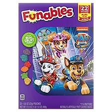 Funables Paw Patrol The Movie Naturally & Artificially Fruit Flavored Snacks, 0.8 oz, 22 count