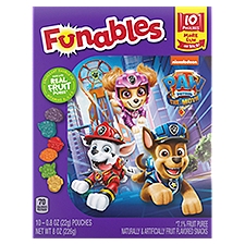 Funables Paw Patrol The Movie Fruit Flavored Snacks, 0.8 oz, 10 count, 8 Ounce
