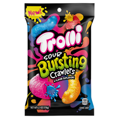 Trolli Sour Bursting Crawlers Gummi Candy, 6.3 oz