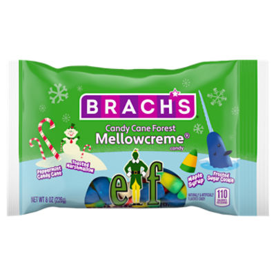 Brach's Elf Candy Cane Forest Mellowcreme Candy, 8 oz