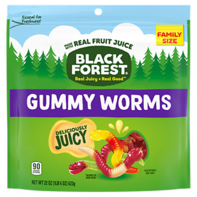 Black Forest Gummy Worms Family Size, 22 oz