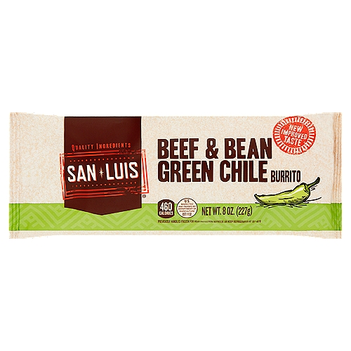 San Luis Beef & Bean Green Chile Burrito, 8 oz