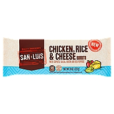San Luis Burrito Chicken, Rice & Cheese, 8 Ounce