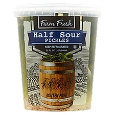 Farm Fresh Pickles, Half Sour, 32 Ounce