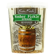 Farm Fresh Kosher Pickle Spears, 32 fl oz
