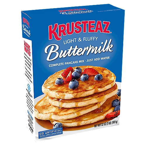 Krusteaz Light & Fluffy Buttermilk Complete Pancake Mix, 32 oz