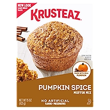 Krusteaz Muffin Mix, Pumpkin Spice, 15 Ounce