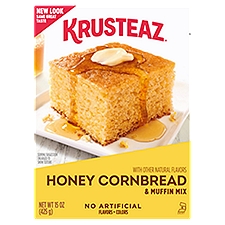 Krusteaz Cornbread & Muffin Mix, Honey, 15 Ounce