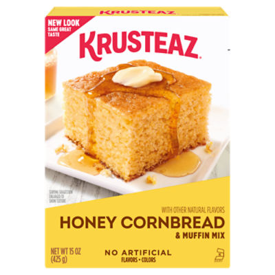 Krusteaz Cornbread & Muffin Mix, Honey - 15 oz