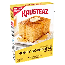 Krusteaz Cornbread & Muffin Mix, Honey, 15 Ounce