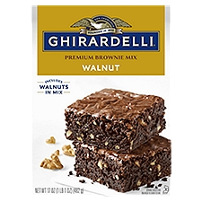 GHIRARDELLI Premium Walnut Brownie Mix, 17 oz