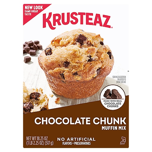 Krusteaz Chocolate Chunk Muffin Mix, 18.25 oz