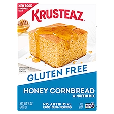 Krusteaz Gluten Free Honey Cornbread & Muffin Mix, 15 oz, 15 Ounce
