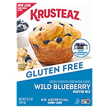 Krusteaz Supreme Muffin Mix Gluten Free Blueberry, 15.7 Ounce