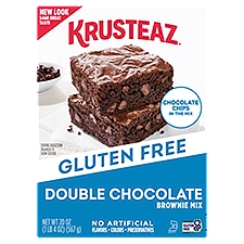 Krusteaz Supreme Brownie Mix Gluten Free Double Chocolate, 20 Ounce